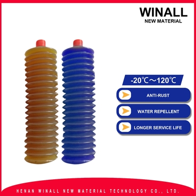cartouche de graisse industrielle anti-abrasion antirouille jaune MP lithium pour tube à ressort ondulé