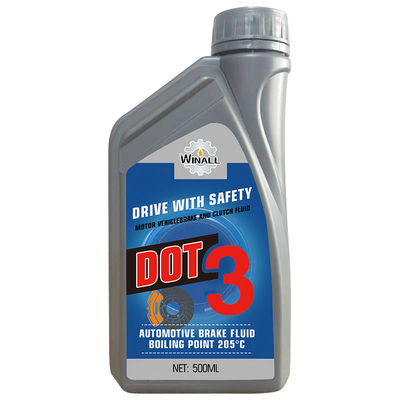 Huile de freinage pour motocyclette industrielle haute performance 500 ml DOT 3+